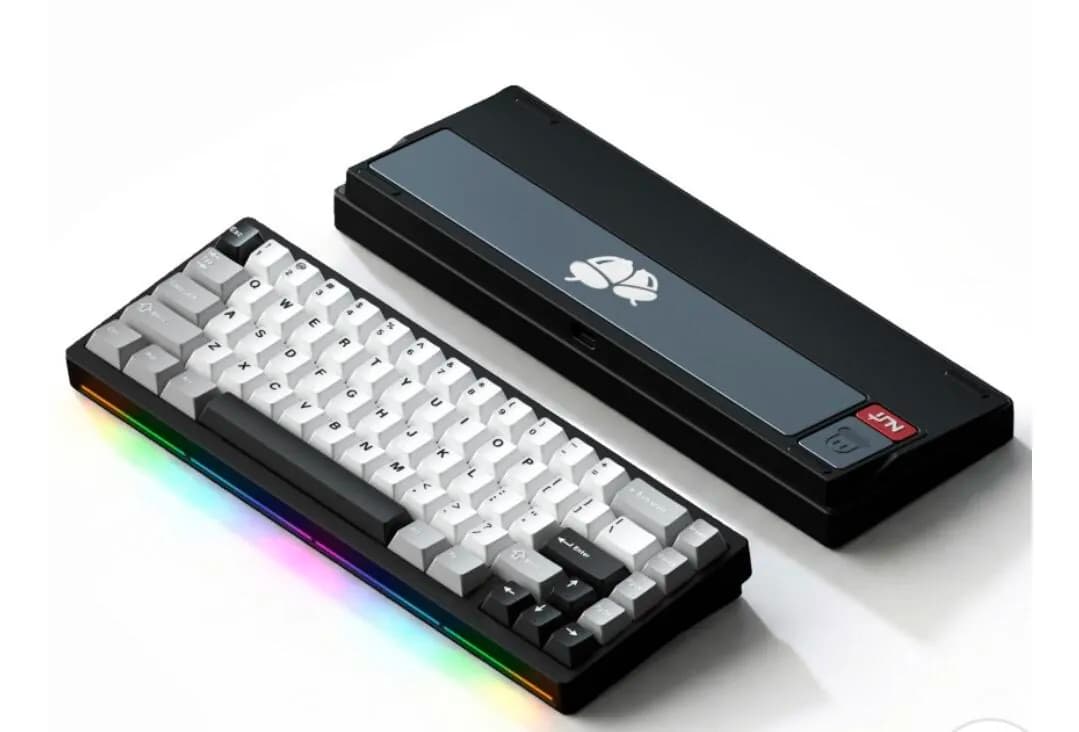 Weikav nut65 Full Aluminum Mechanical Keyboard, Black