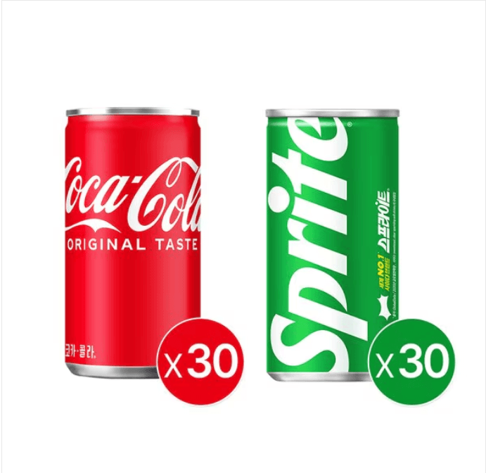 코카콜라 190CAN X30 + 스프라이트 190CAN X30