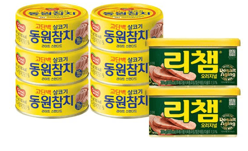 동원 라이트스탠다드참치 85g 6캔