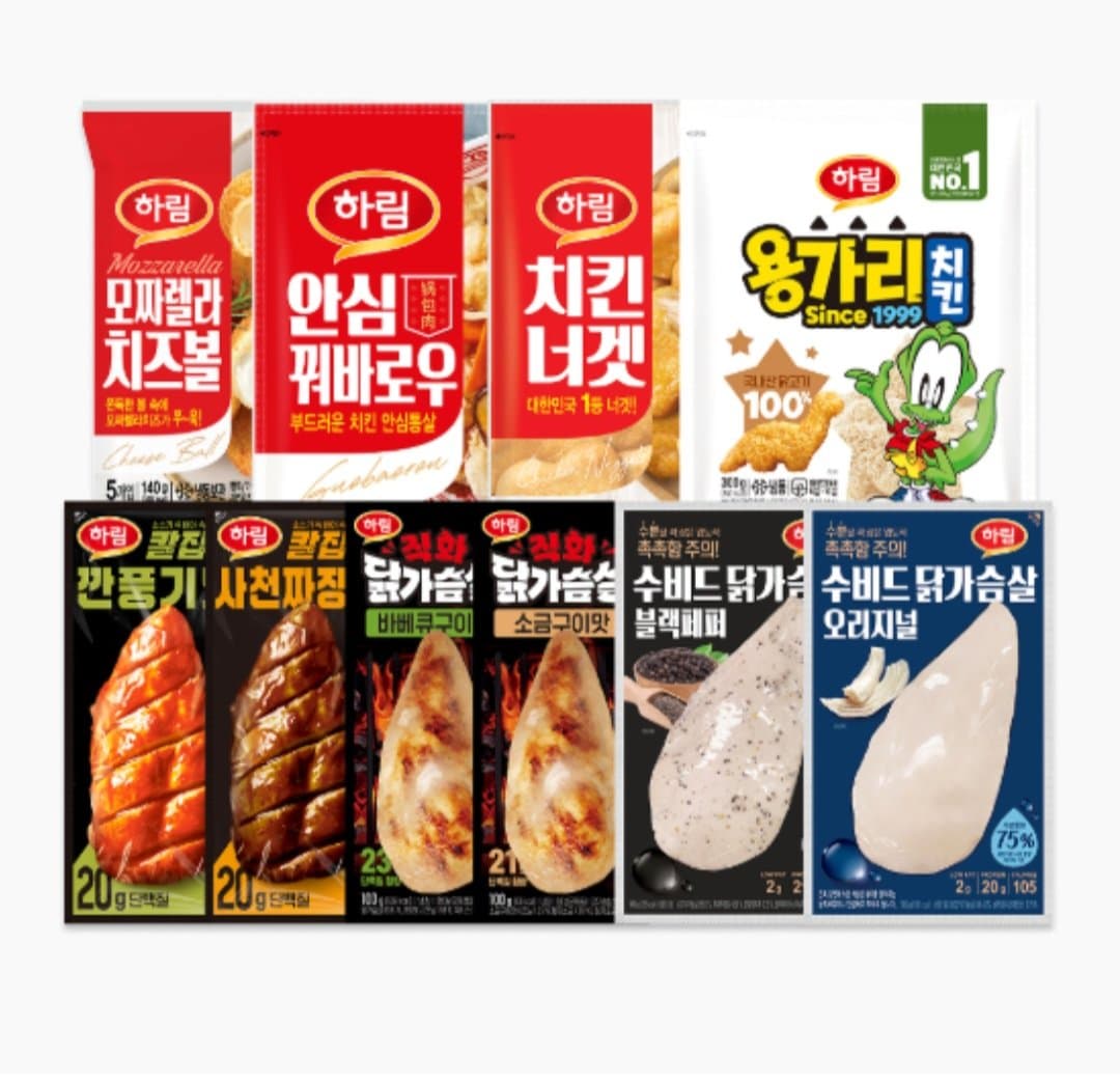 하림 닭가슴살&튀김 세트
