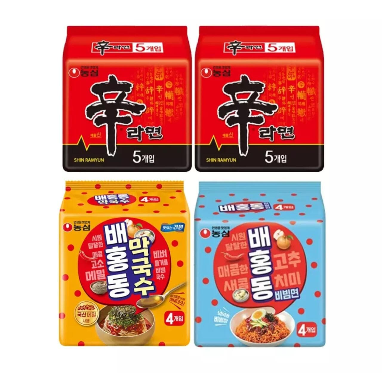 신라면+배홍동+막국수 18개