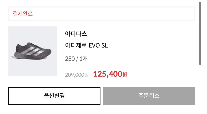 아디제로 EVO SL