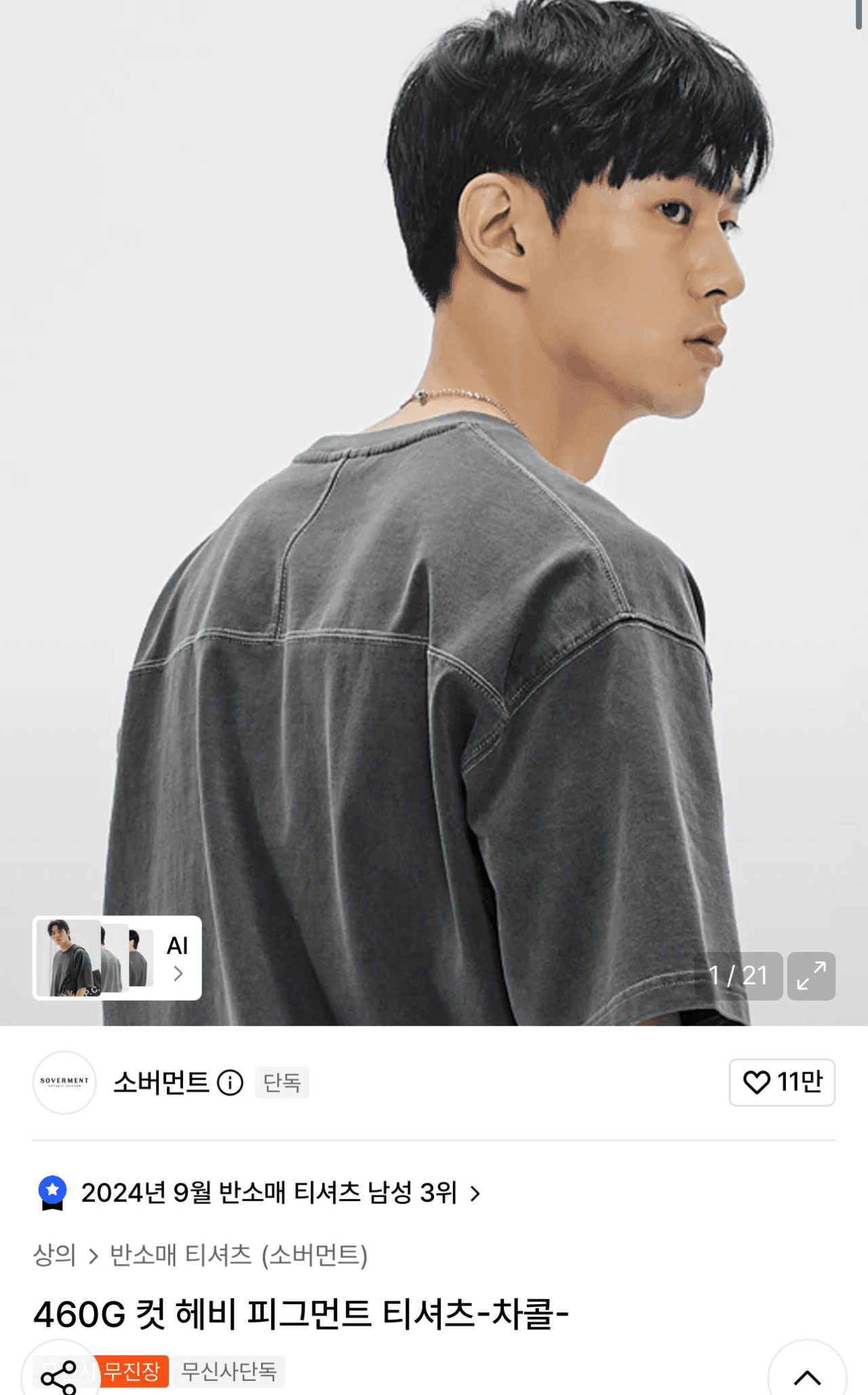 소버먼트 피그먼트 무지티
