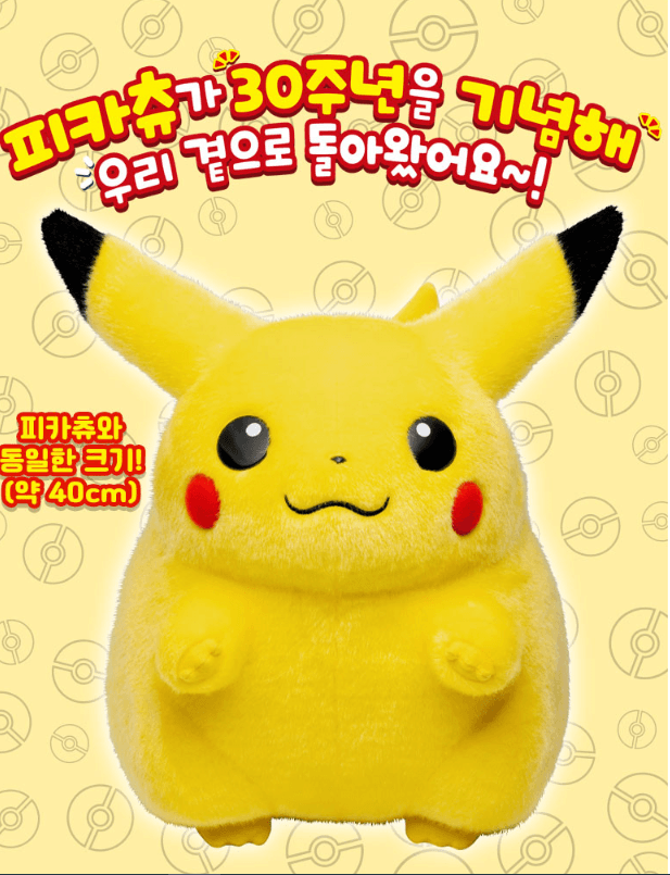 포켓몬 30주년 피카츄 40cm