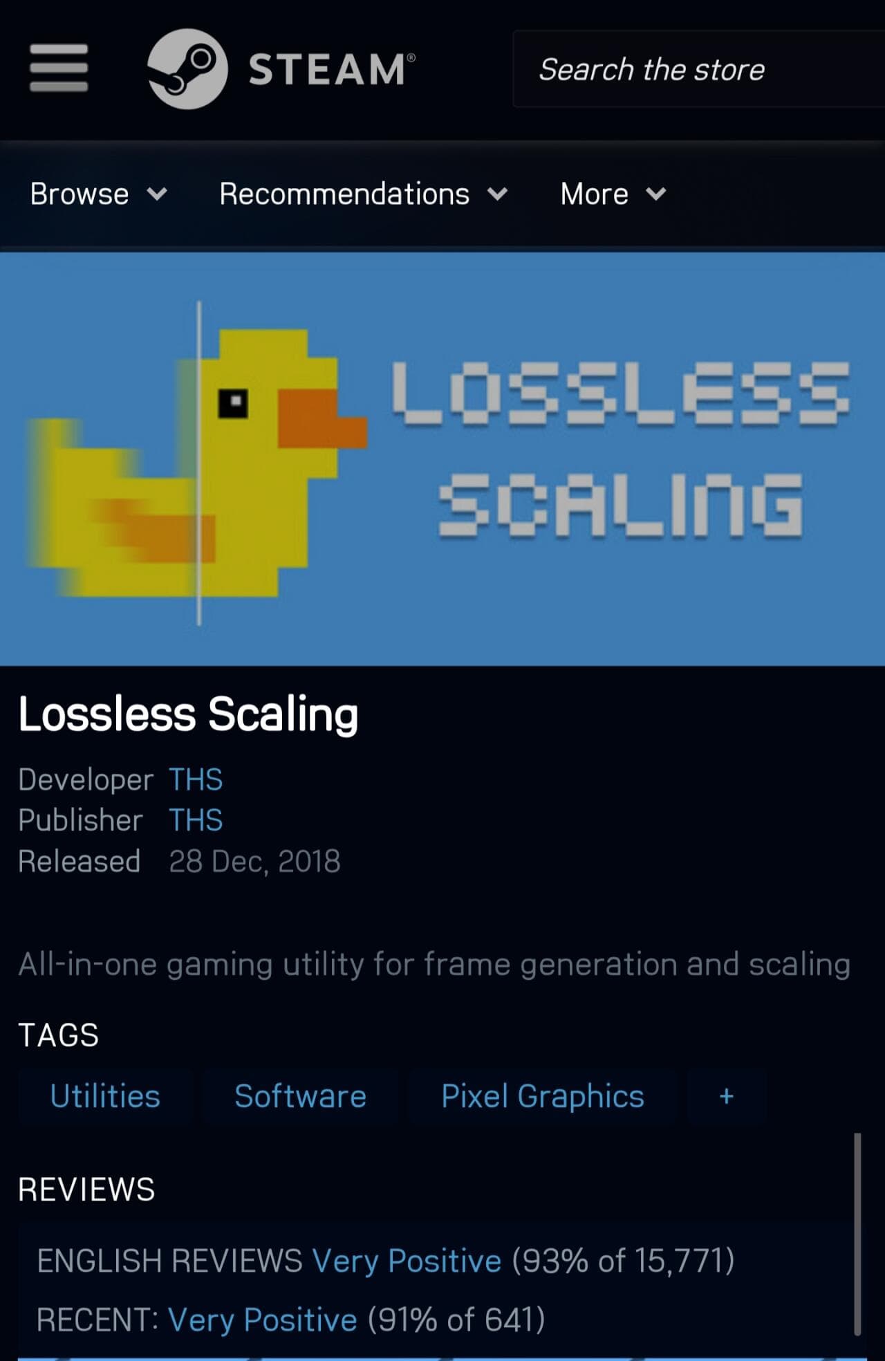 Lossless Scaling