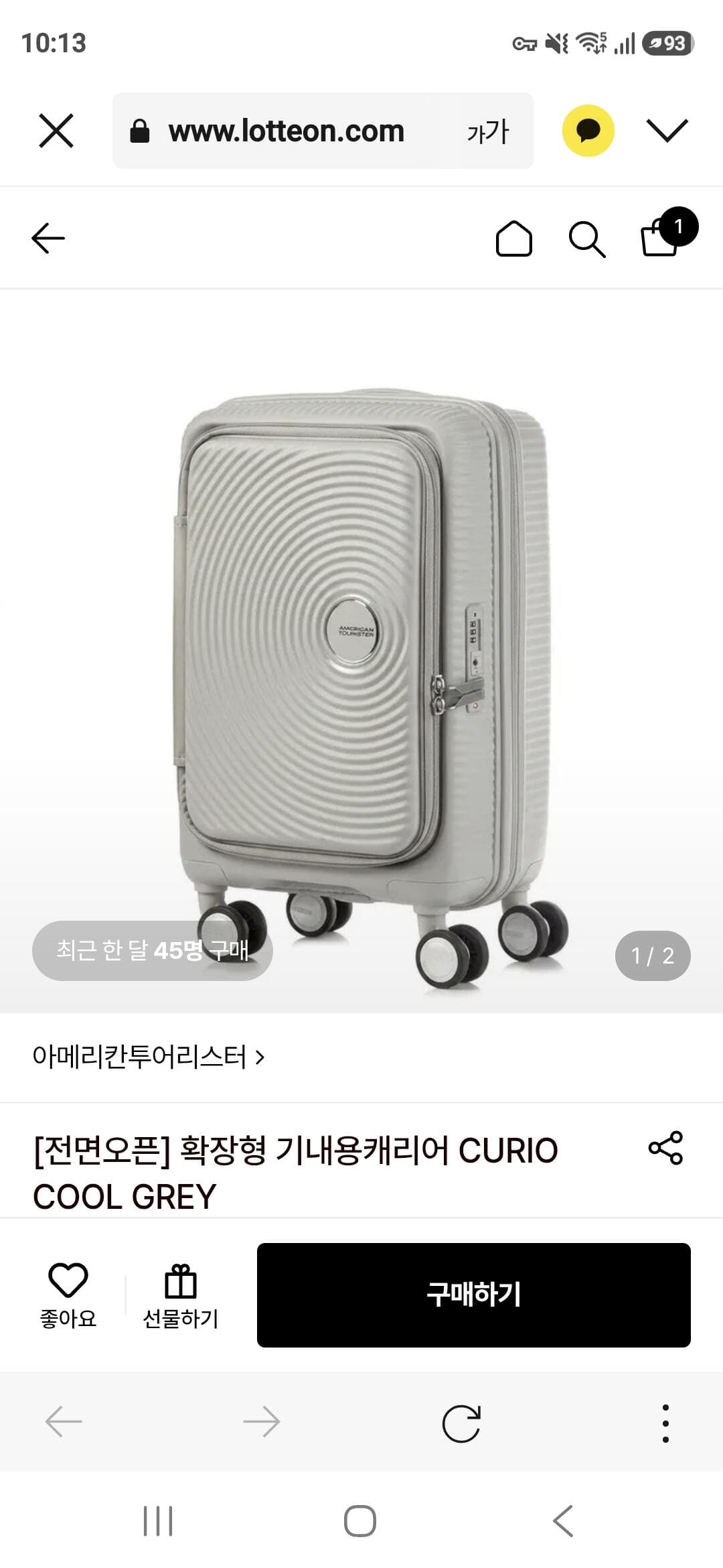 아메리칸투어리스터 Curio 캐리어