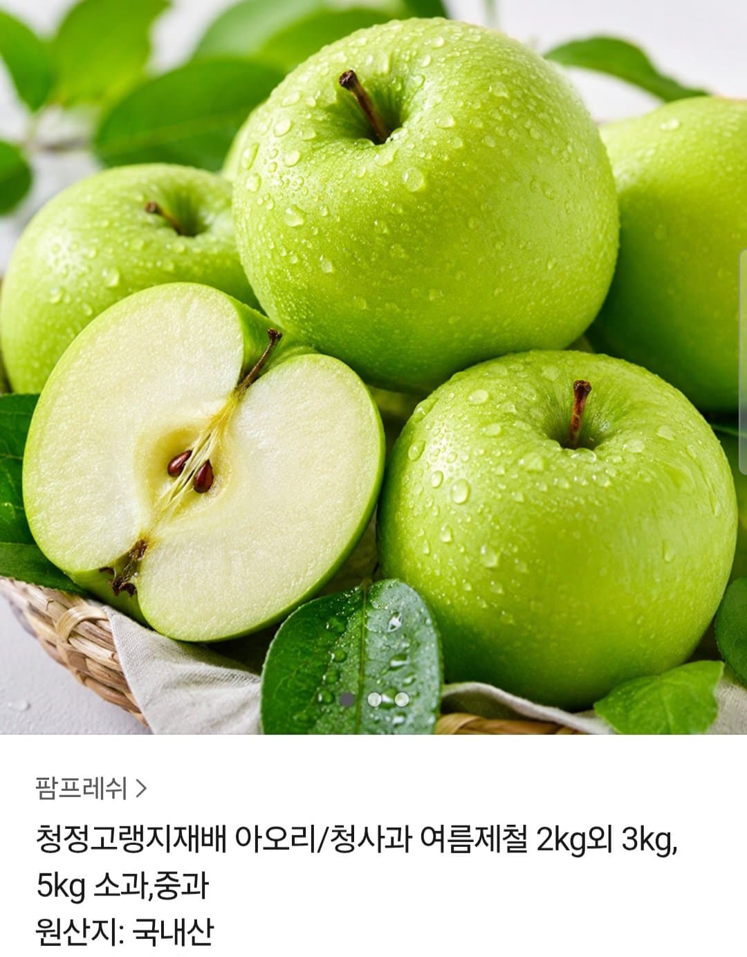 아오리 청사과 2kg