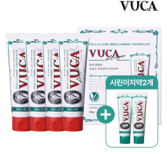 뷰카 고불소 치약 6개