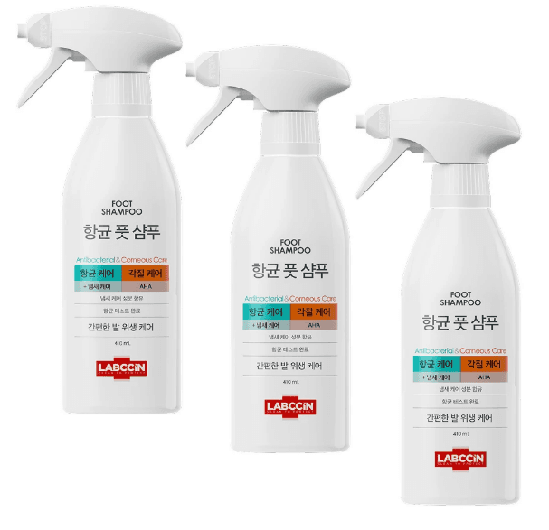 랩신 향균 풋샴푸 410ml 2개