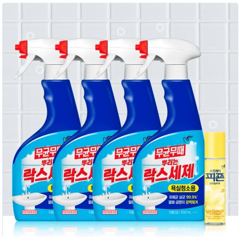 피죤 무균무때 락스세제 500ml 4개