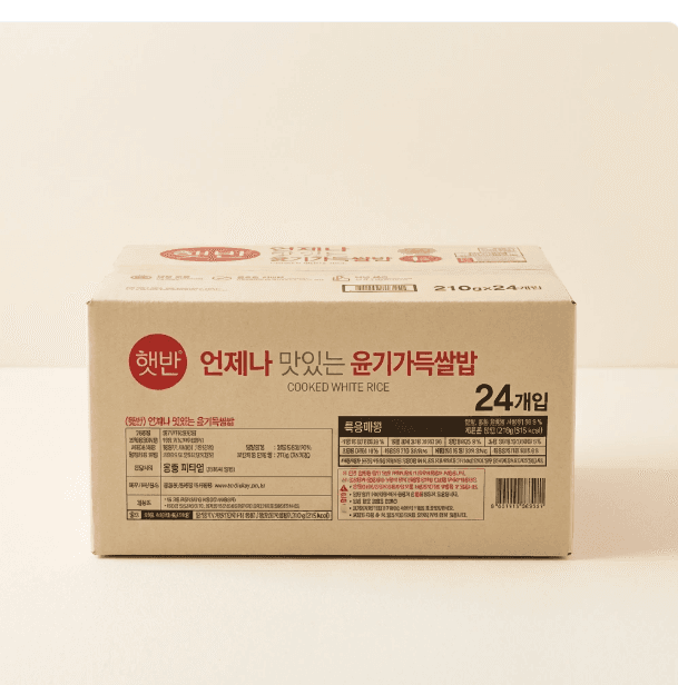햇반 윤기가득 쌀밥 24개