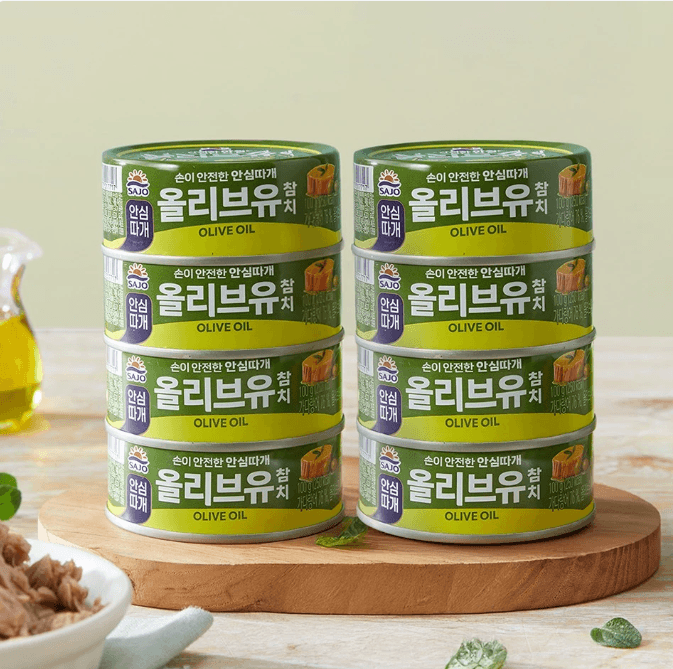 사조 올리브유 참치 100g 8개