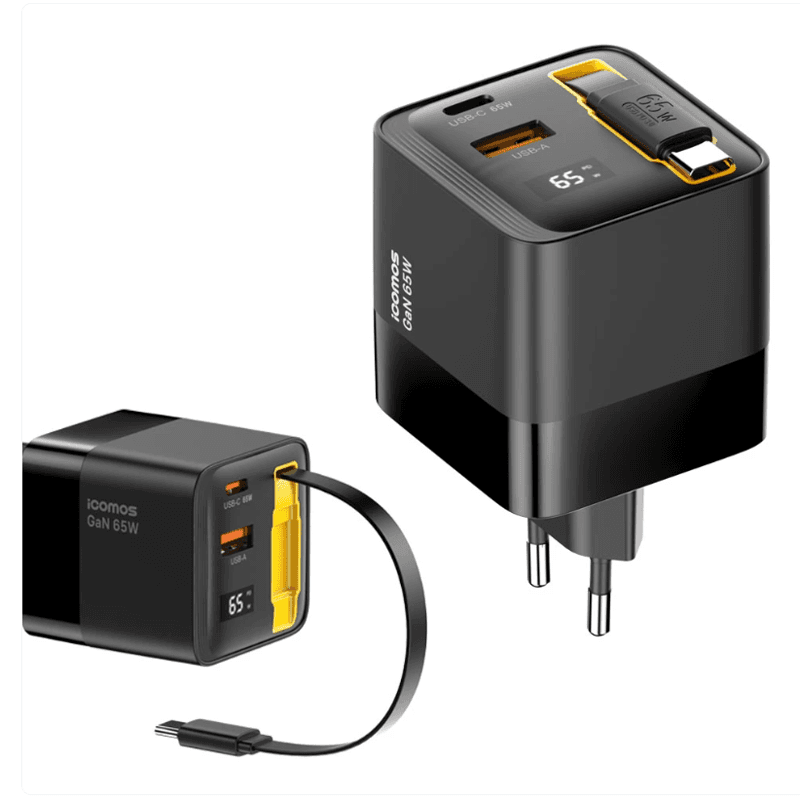아이코모스 GaN 65W 2포트 충전기