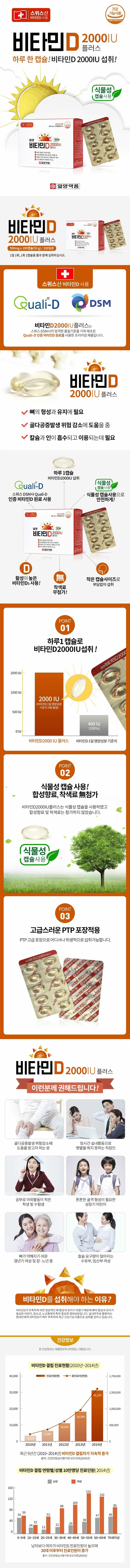 일양약품 비타민D 2000IU 플러스