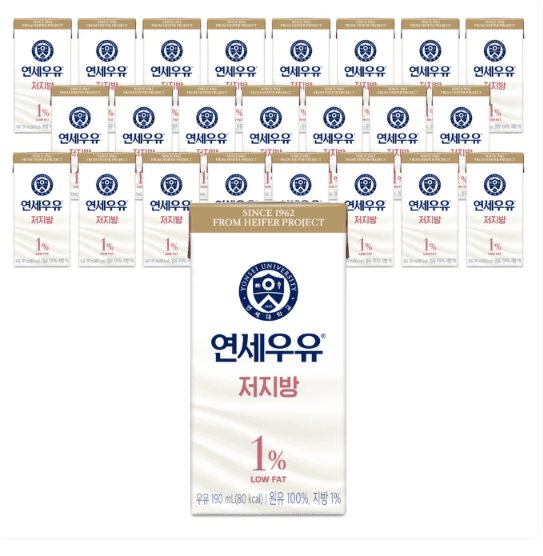 연세우유 멸균우유 저지방 24개