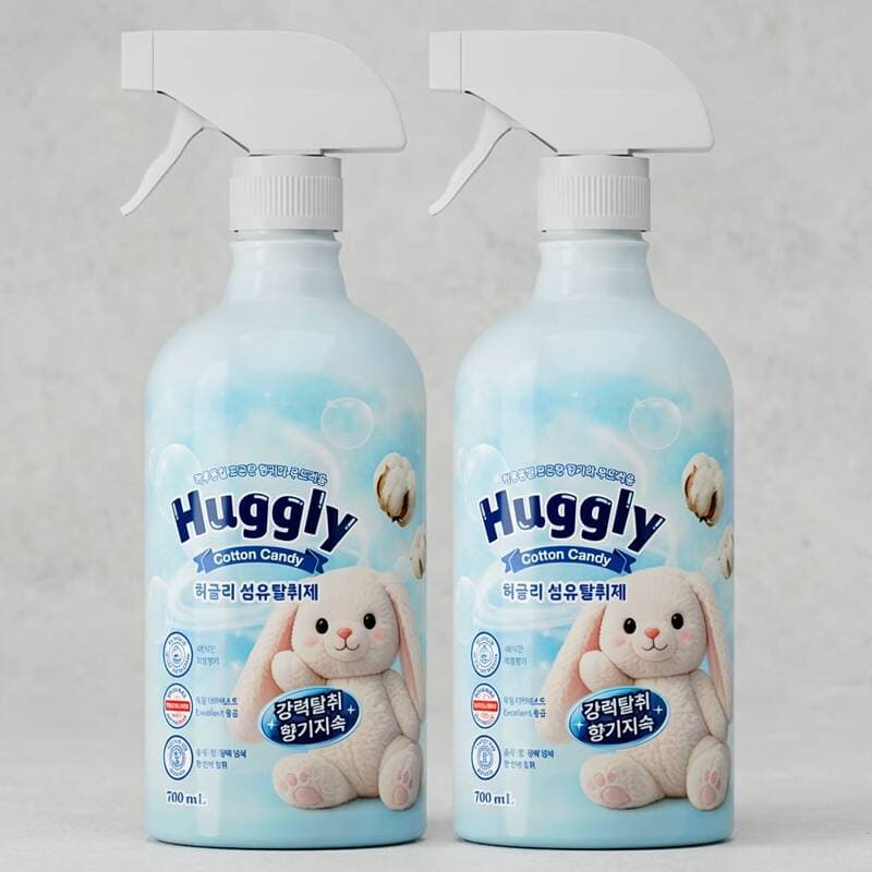 허글리 대용량 섬유탈취제 700ml 2개