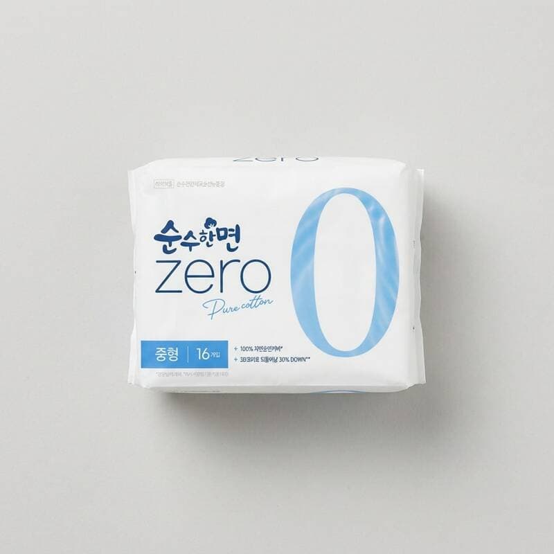 깨끗한나라 순수한면 ZERO 중형 4팩