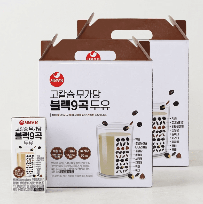 서울우유 고칼슘 무가당 블랙9곡 두유