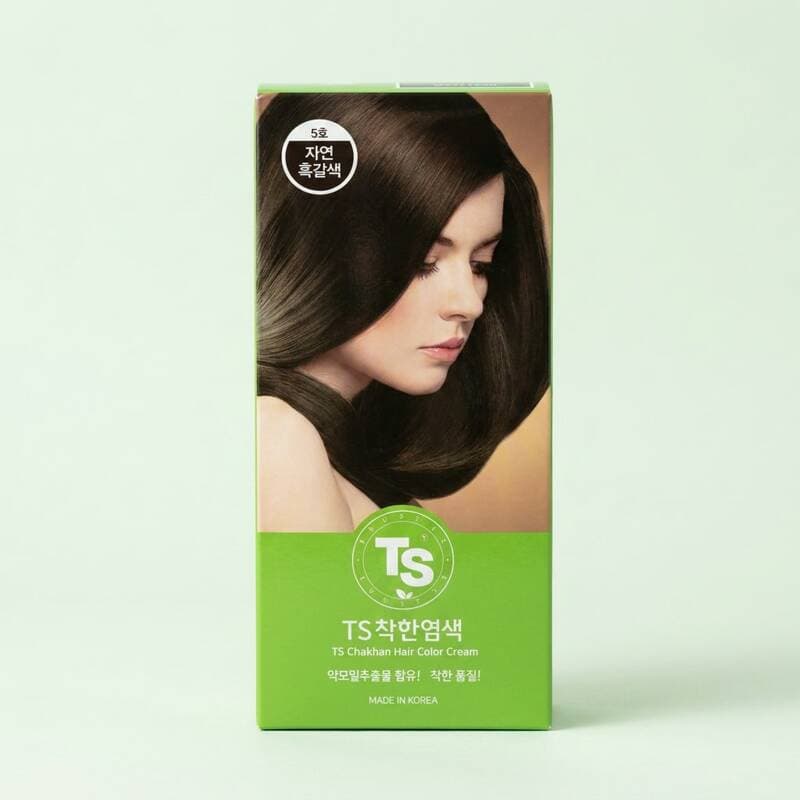 TS More Honest Hair Color #5 Natural Black Brown 120g 3-pack