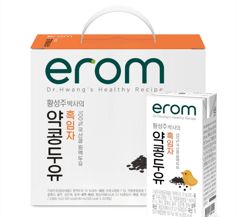이롬 국산약콩두유 흑임자