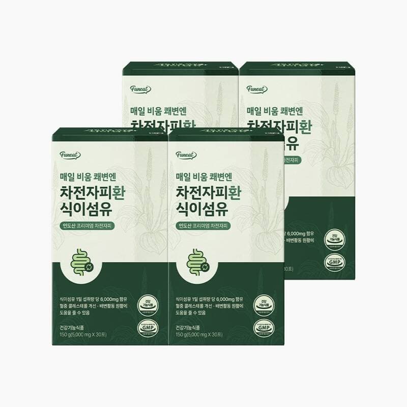 Fumeat 차전자피환 식이섬유 30포×4박스