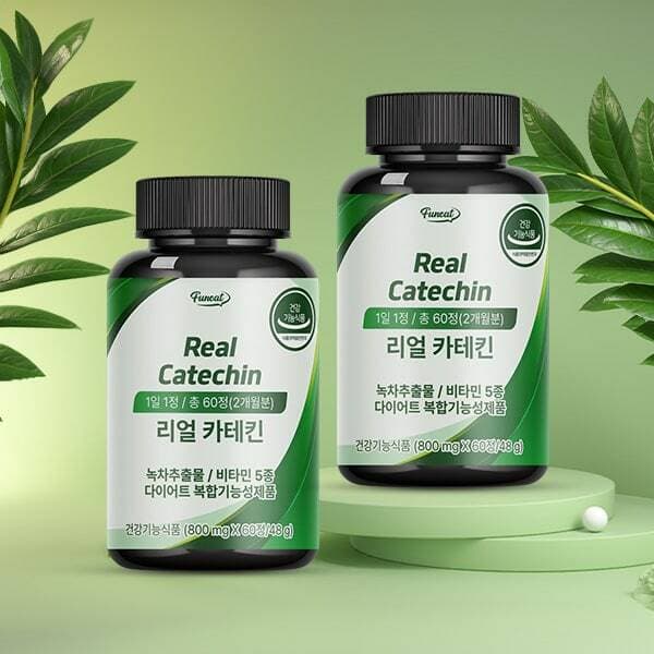 Funeat Real Catechin 60 Tabs x 2 Bottles