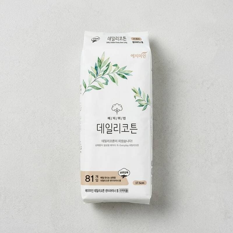 예지미인 데일리코튼 팬티라이너 롱 81개입 3팩