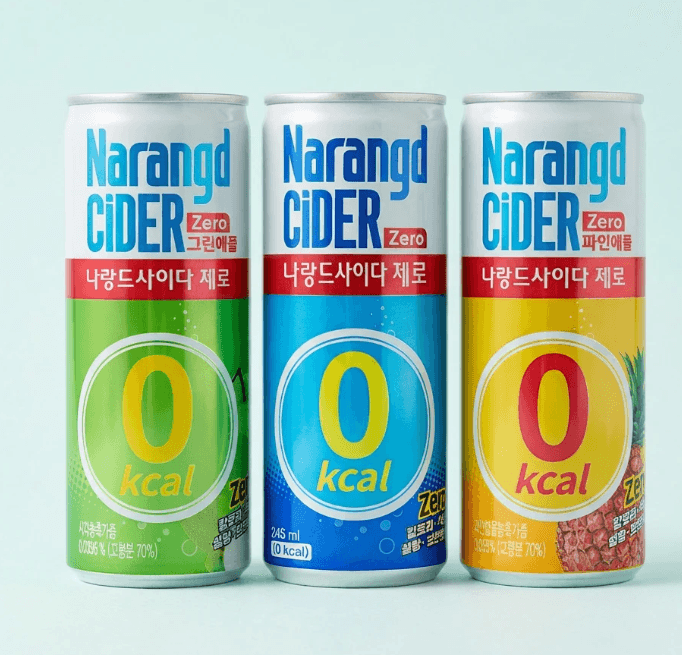 동아 나랑드사이다 제로 3종 혼합 245ml 30개