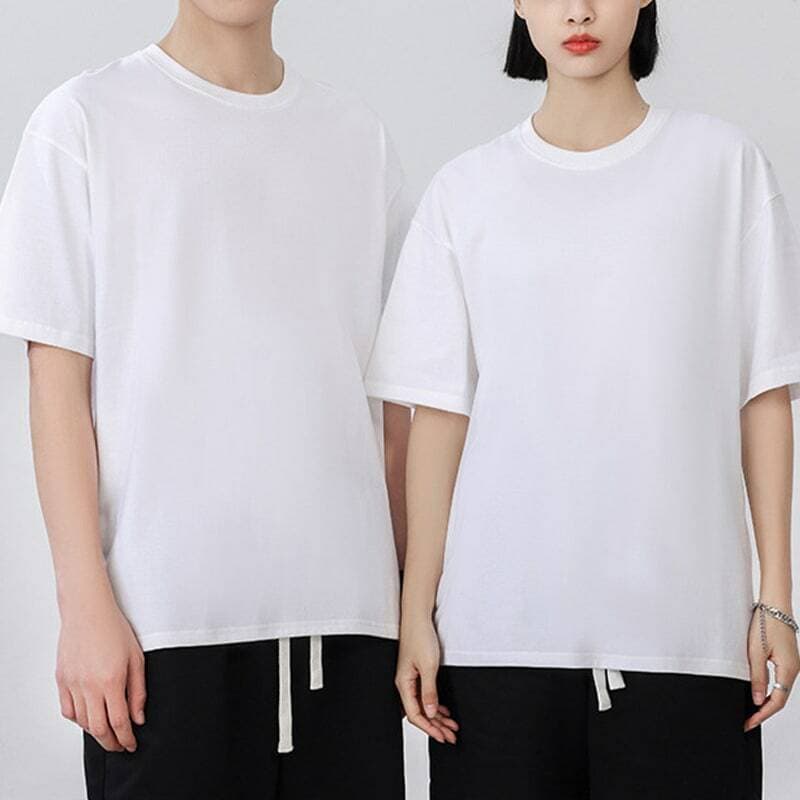 순면 20수 레이어드 반팔 티셔츠