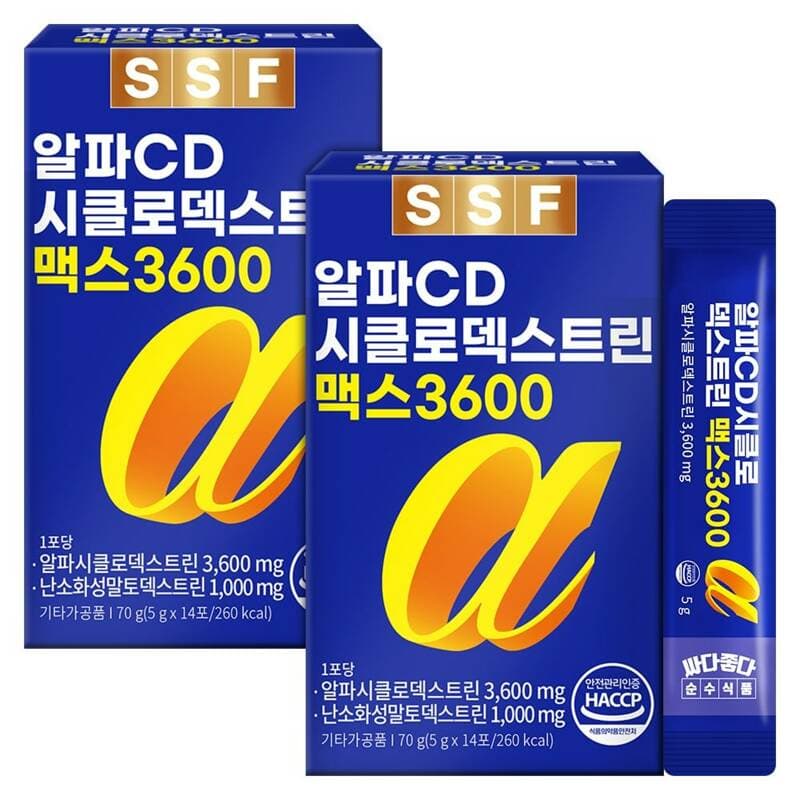 순수식품 알파CD 맥스 3600 파인애플맛 14포