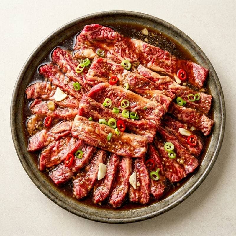 황제 양념 소갈비살 구이 1kg