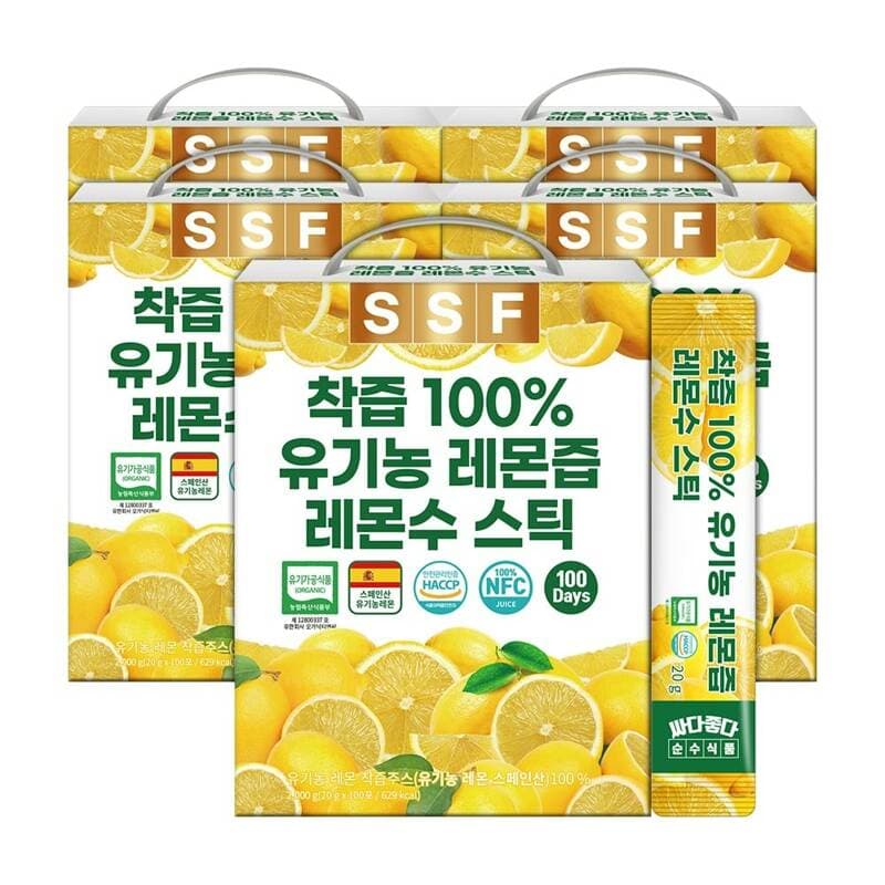 순수식품 유기농 레몬즙 스틱 20g 500포