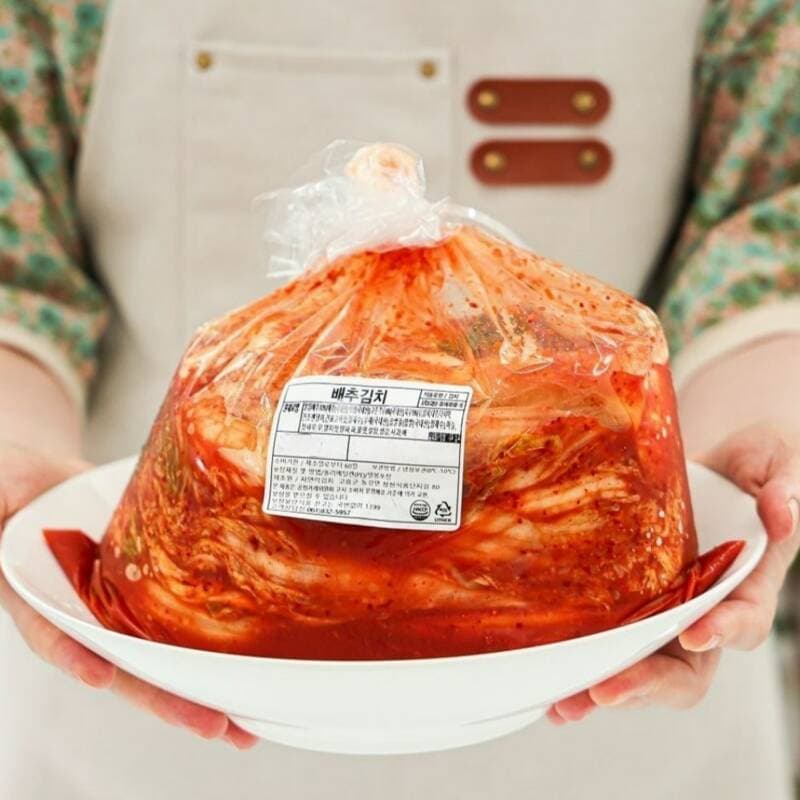 당일제조 생 포기김치 배추김치 2kg