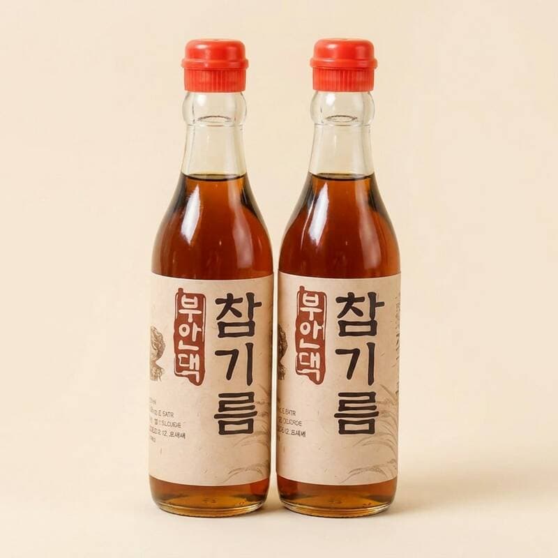 부안댁 진한 참기름 350ml 2개