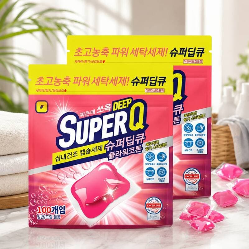 슈퍼딥큐 캡슐세제 8g 100개입 2개
