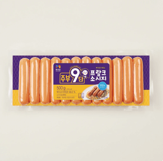 목우촌 주부9단 프랑크 소시지 500g 3개