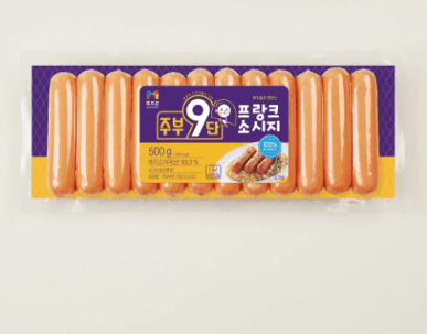 목우촌 주부9단 프랑크 소시지 500g 3개