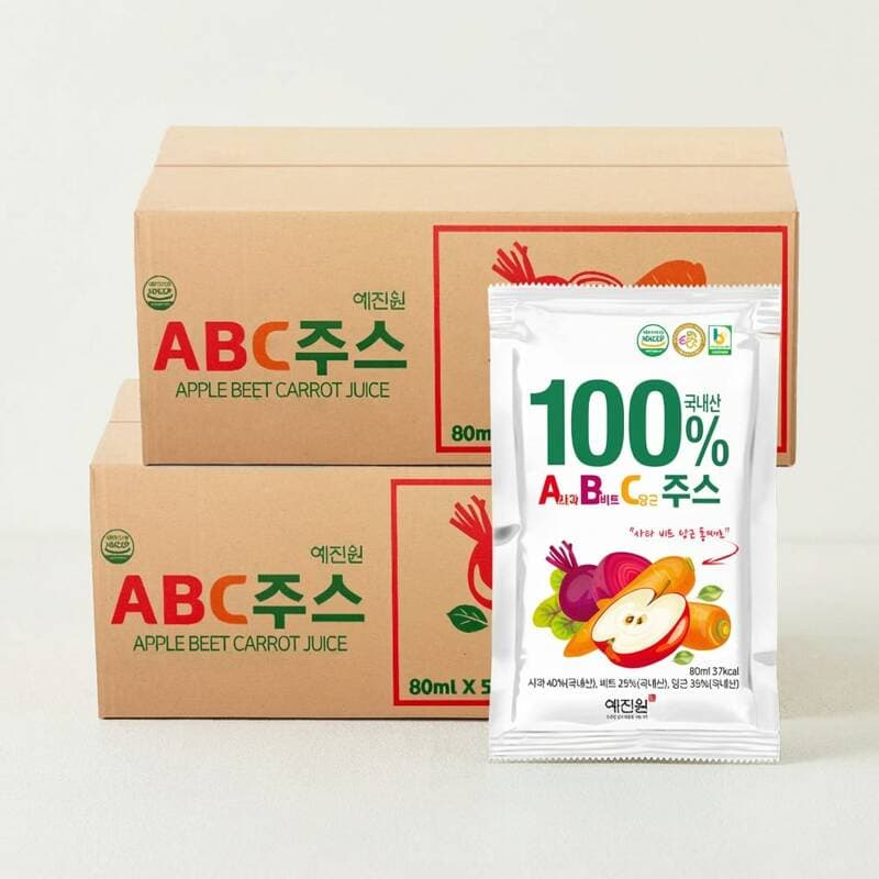 예진원 국내산 ABC주스 80ml 100포