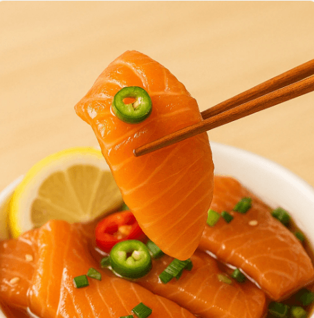 Sanhae Jiksong Soy Sauce Salmon Sashimi 300g 2-pack