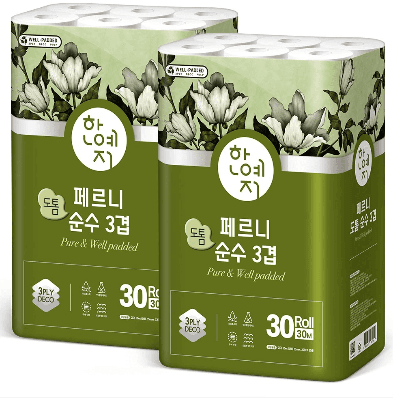 한예지 도톰 순수 3겹 30m 30롤입 2개