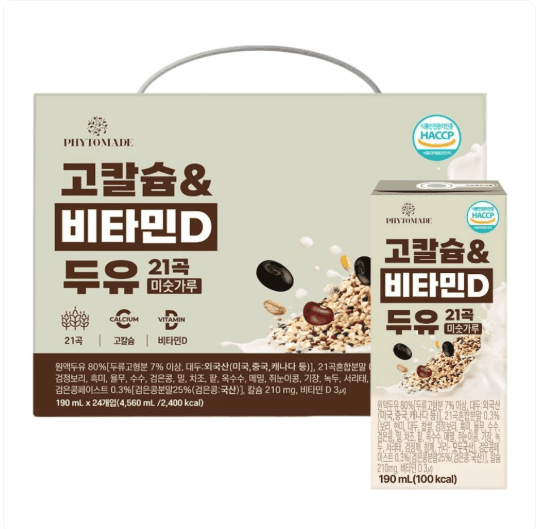 파이토메이드 고칼슘&비타민D 두유 21곡 미숫가루