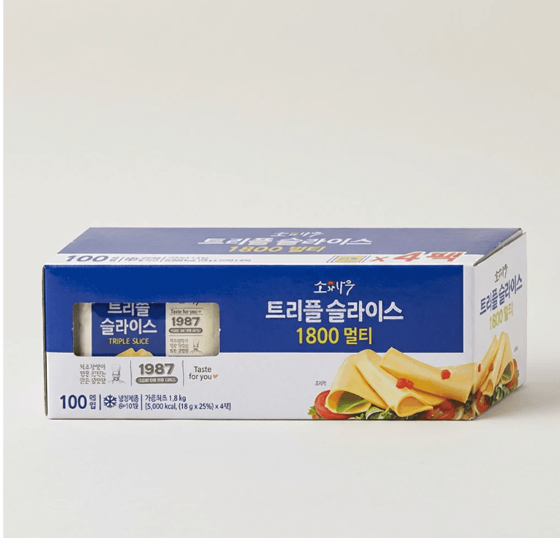동원 소와나무 트리플 슬라이스 치즈 100개입