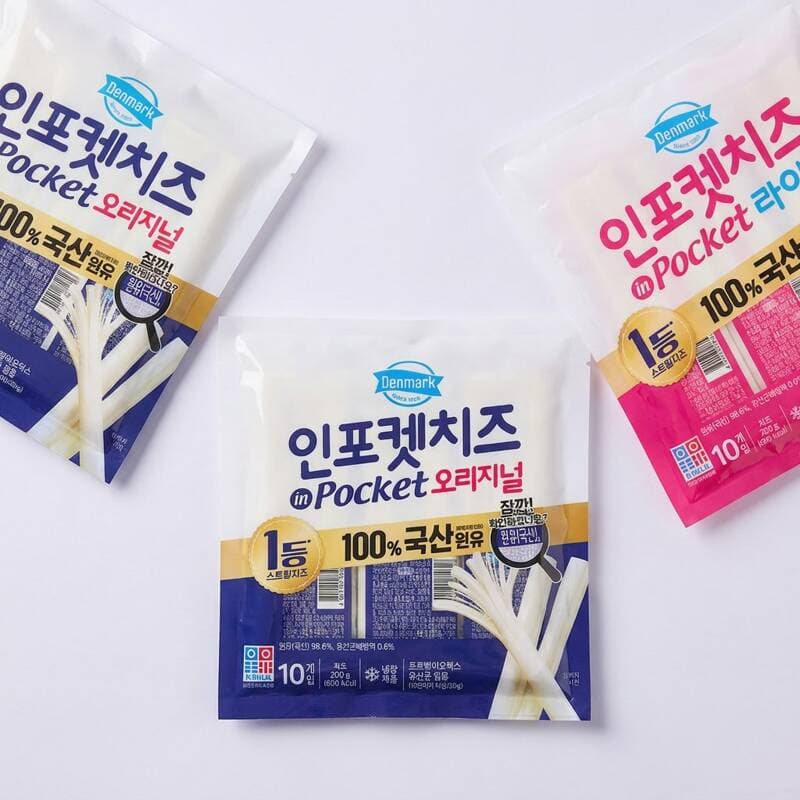 덴마크 인포켓 치즈 오리지널+라이트 30개