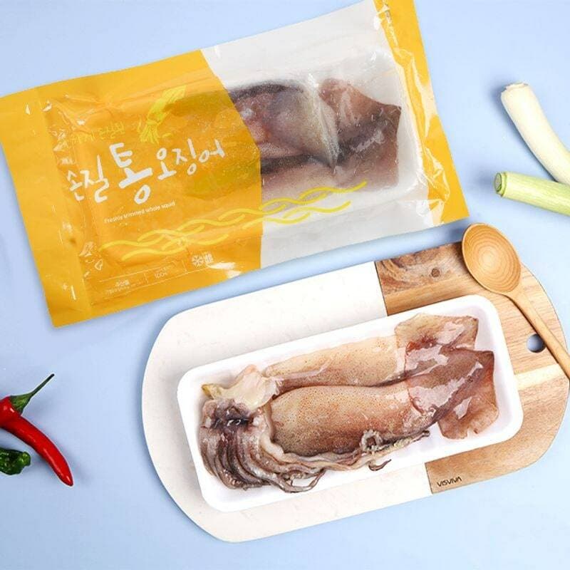 자연산 손질 원양산 통오징어 220g 2미 5팩