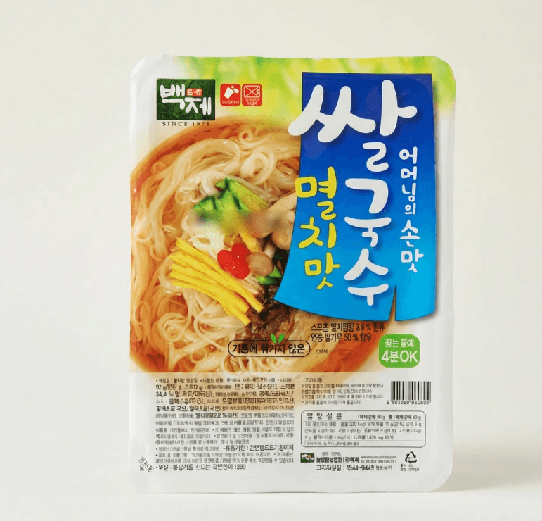 백제 쌀국수 멸치맛 92g 10개