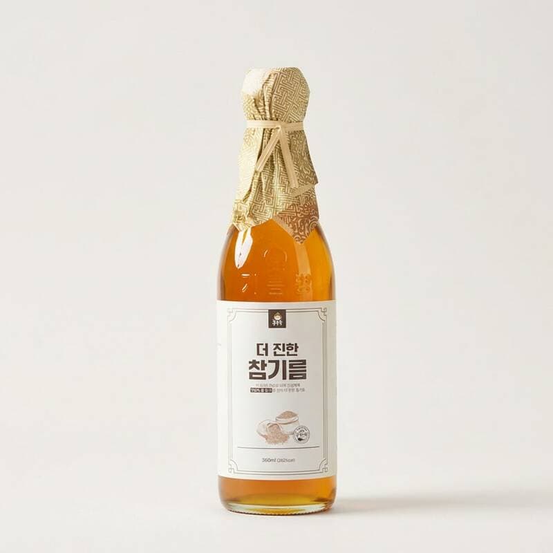 홍주부 더 진한 참기름 350ml 2병