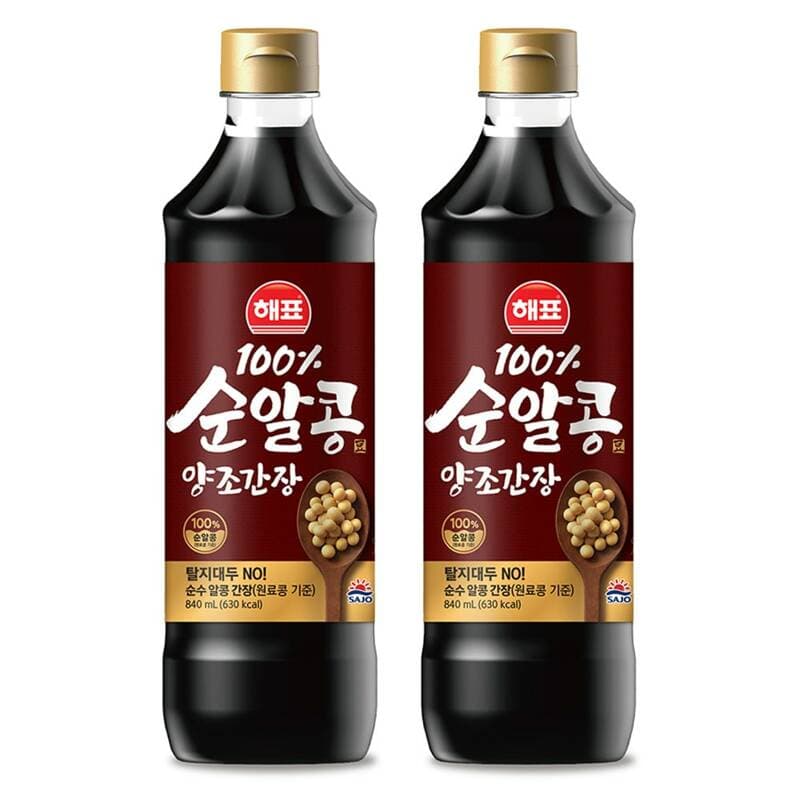 해표 순알콩 양조간장 840ml 2개