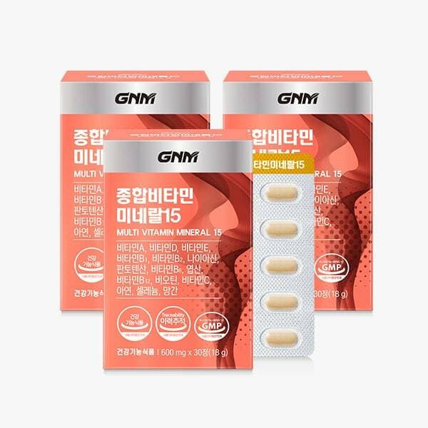 GNM 종합비타민미네랄15 30정 3개