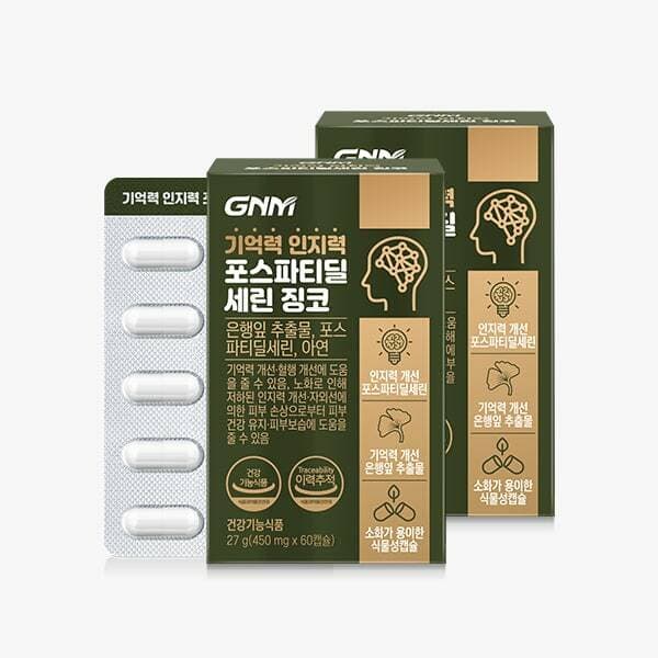 GNM 포스파티딜세린 징코 60캡슐 2박스