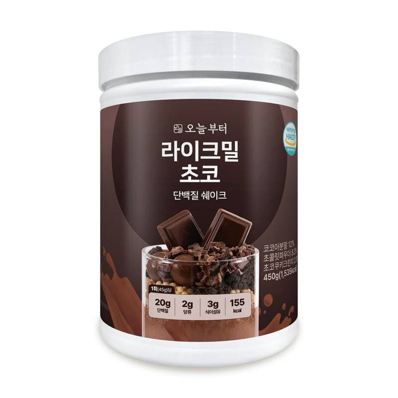 라이크밀 초코맛 단백질 쉐이크 450g
